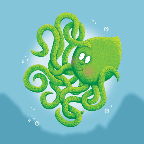 Smiling octopus